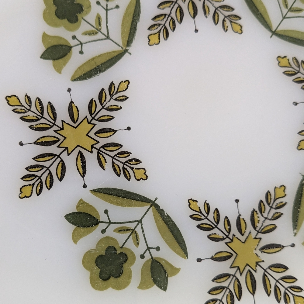 Anchor Hocking Green Meadow Oval Platter - Picture 4 of 6